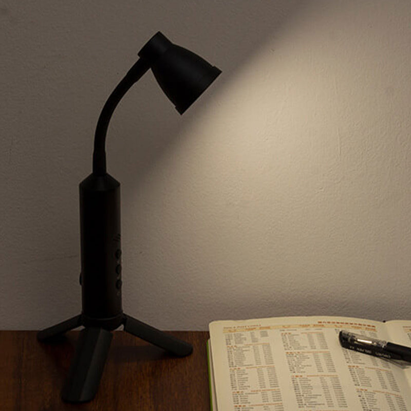Moderne schwarze Metall-Typ-C LED tragbare Tischlampe 