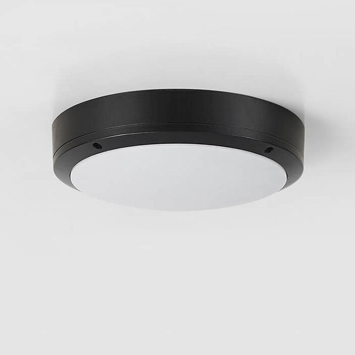 Simple Outdoor Waterproof Aluminum Round LED Flush Mount Ceiling Light