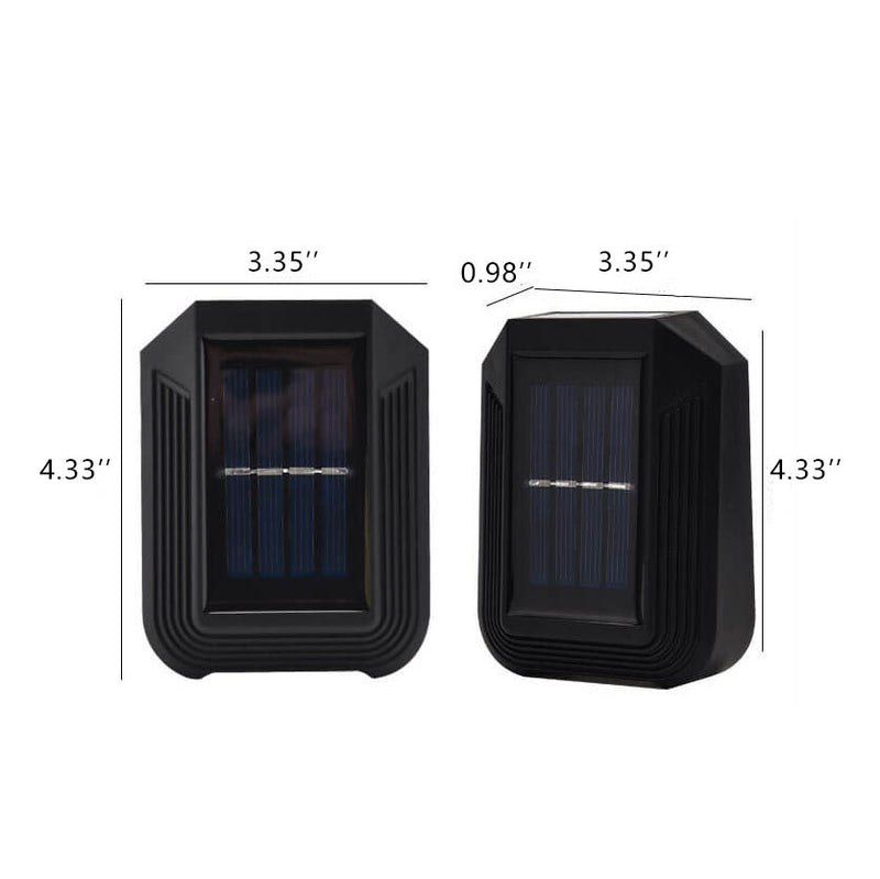 Simple LED Solar Outdoor Waterproof Wall Sconce Lamp