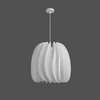 Modern Minimalist Pure White Iron Acrylic 1-Light Pendant Light
