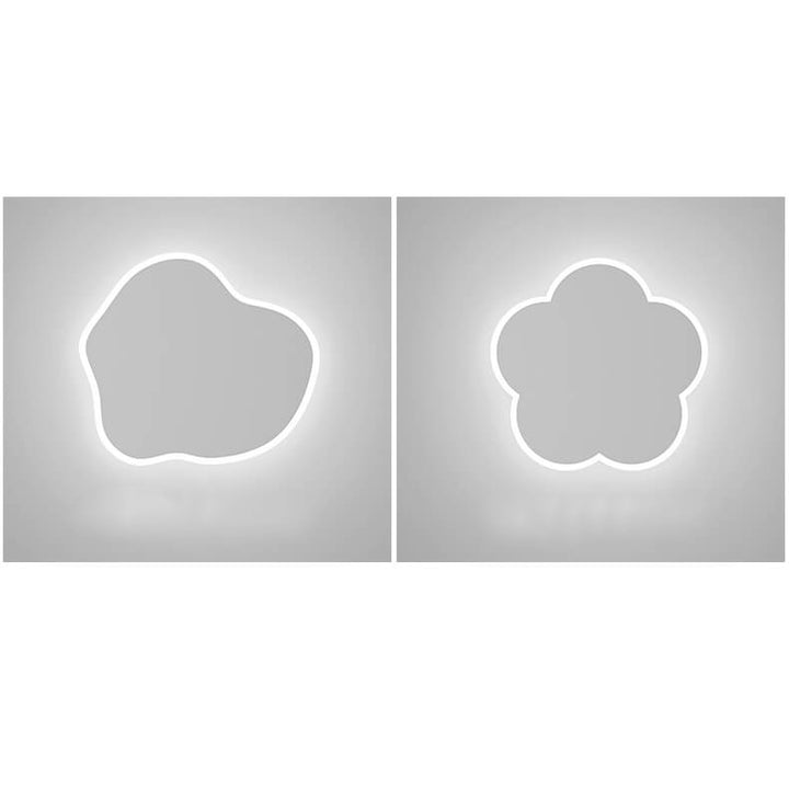 Lampe murale LED en forme créative moderne en fer et acrylique 