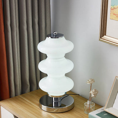 Lampe de Table LED Design Gourde en Verre Nordique 