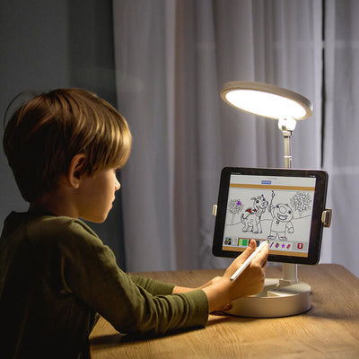 Lampe de table LED pliable rechargeable par USB pour étudiant 