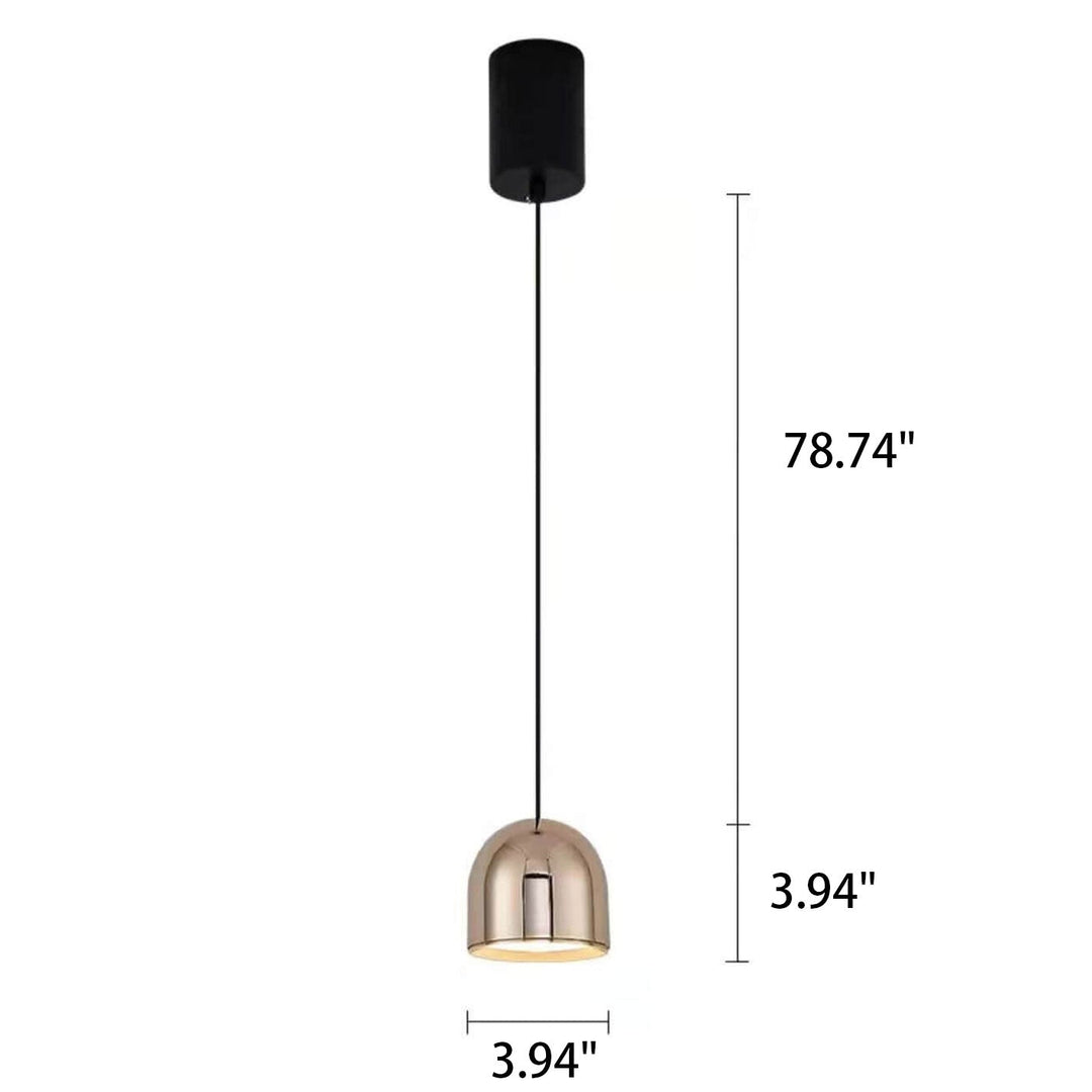 Modern Minimalist Hardware Dome Mini LED Pendant Light