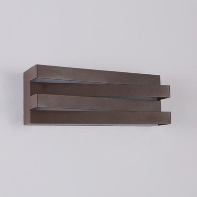 Nordic Minimalist Geometric Rectangular Layer LED Wall Sconce Lamp