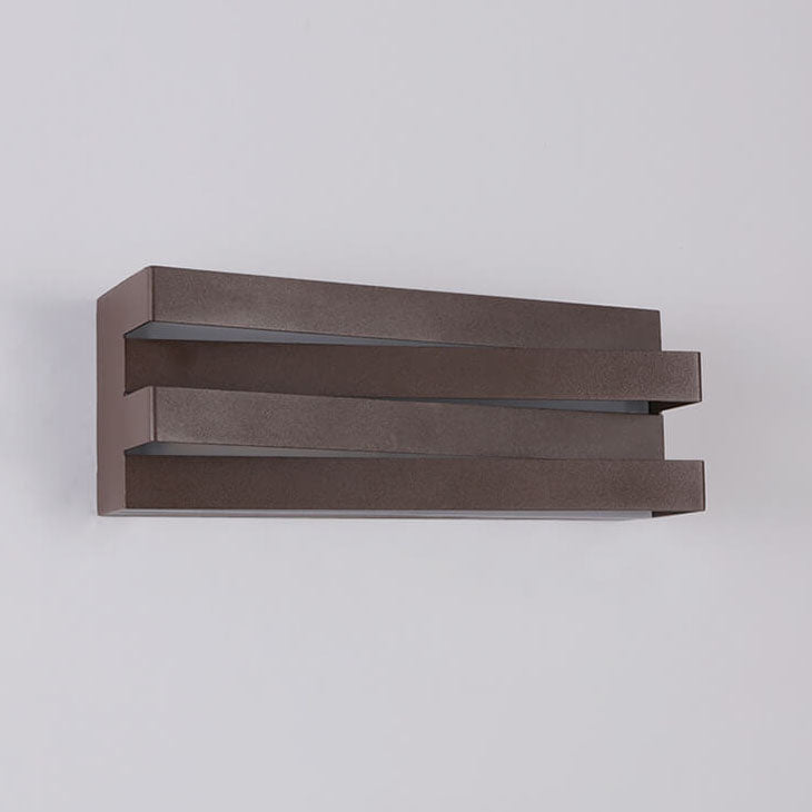 Nordic Minimalist Geometric Rectangular Layer LED Wall Sconce Lamp