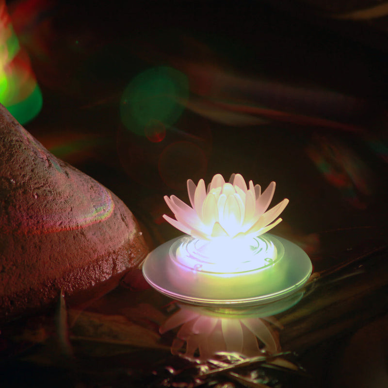 Solar Outdoor Water Floating Lights Colorful Gradient LED Garden Decorative Pool Lights