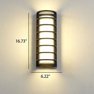 Modern Outdoor Column Waterproof LED Garden Wall Sconce Lamp