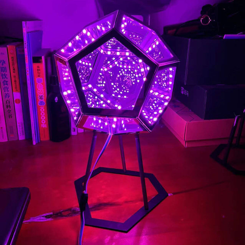 Infinity Dodecahedron LED Night Light Art Table Lamp