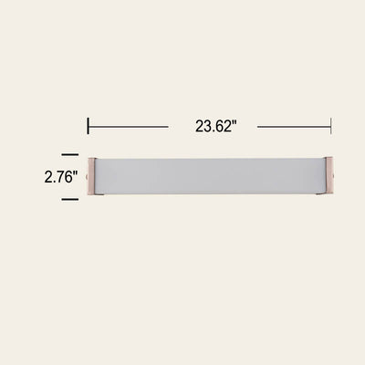 Modern Minimalist Rose Gold Square Strip Acrylic LED Wall Sconce Lamp