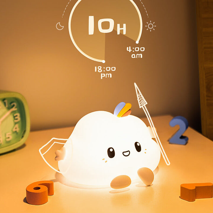Lámpara de mesa LED de diseño moderno de nube creativa de silicona 