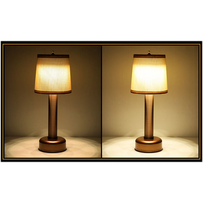 Vintage Linen Iron LED Rechargeable Table Lamp