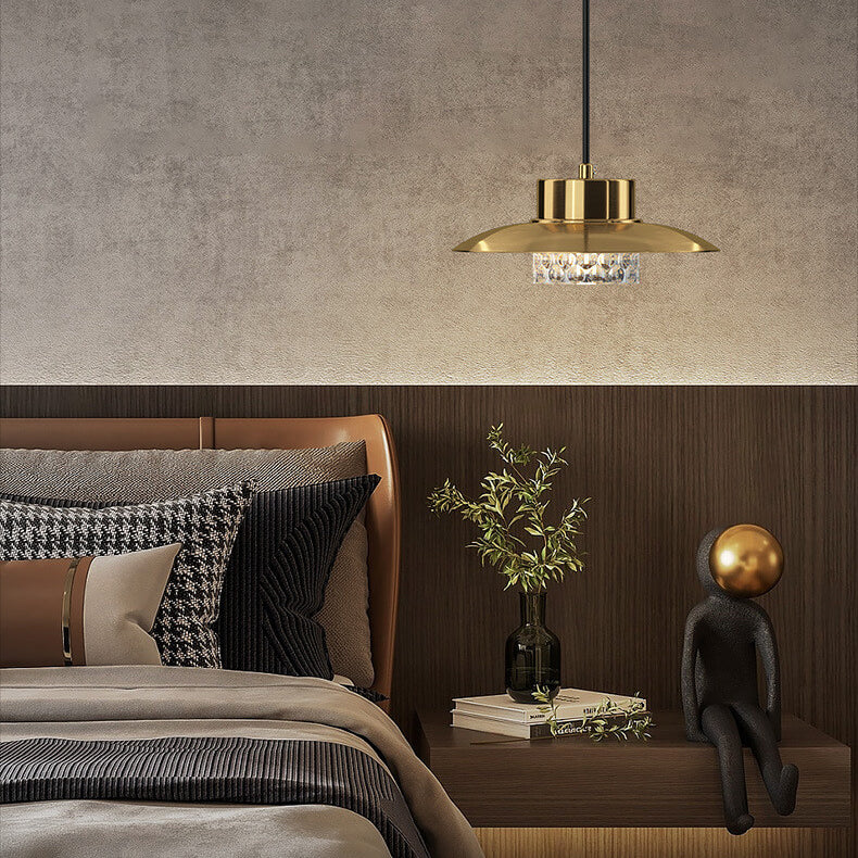 Nordic Luxury Vollkupfer-Kuppel LED Pendelleuchte 