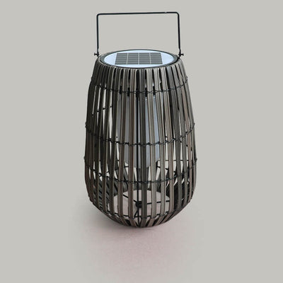 ضوء حديقة بالطاقة الشمسية LED مقاوم للماء ومحمول بتصميم حديث من الخيزران المنسوج 