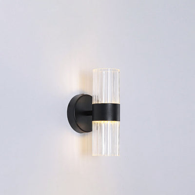 Moderne chinesische runde LED-Wandleuchte aus Plexiglas