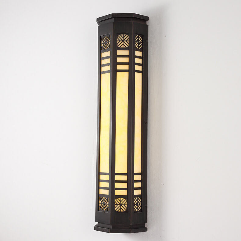 Applique murale LED étanche moderne classique cylindrique en acier inoxydable imitation marbre pour l&