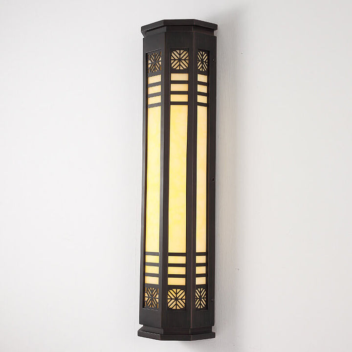 Applique murale LED étanche moderne classique cylindrique en acier inoxydable imitation marbre pour l&