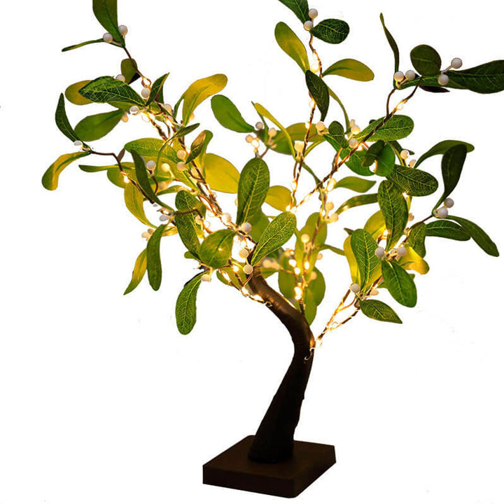Lampe de table décorative à LED en forme d'arbre lumineux créatif 