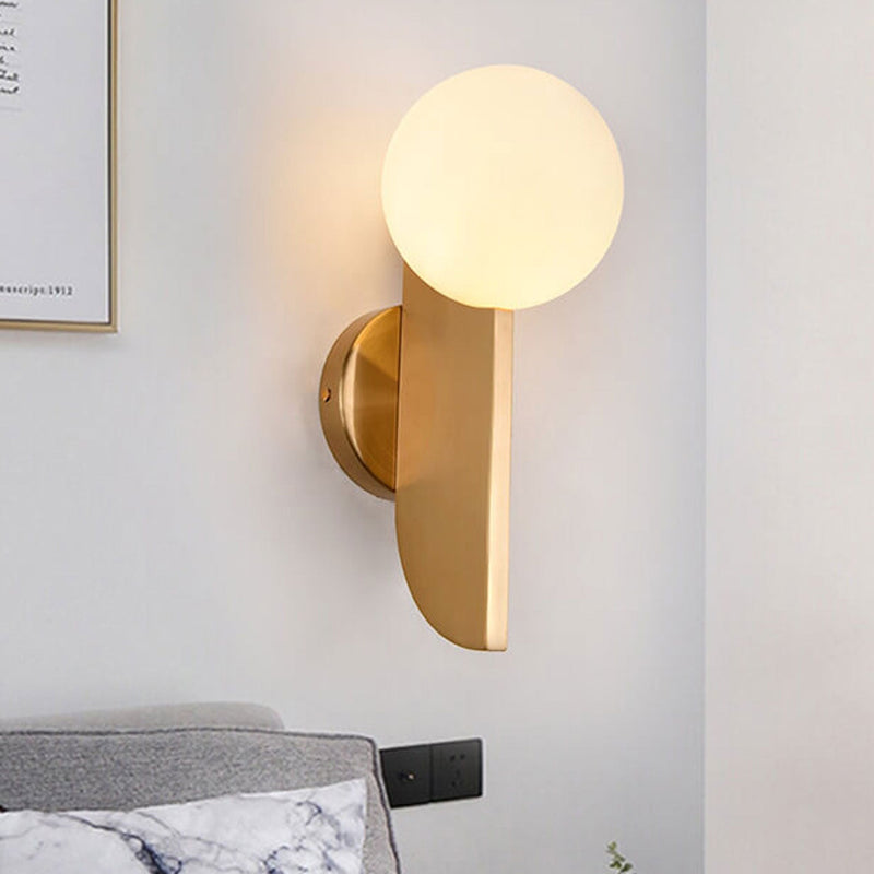 Nordic Simple Modern Ball Lamp Shade 1-Light Wall Sconce Lamp