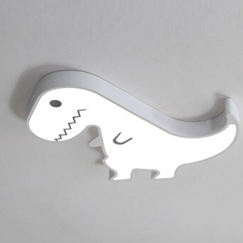 Cartoon Creative Metal Dinosaur LED Flush Mount Ceiling Light