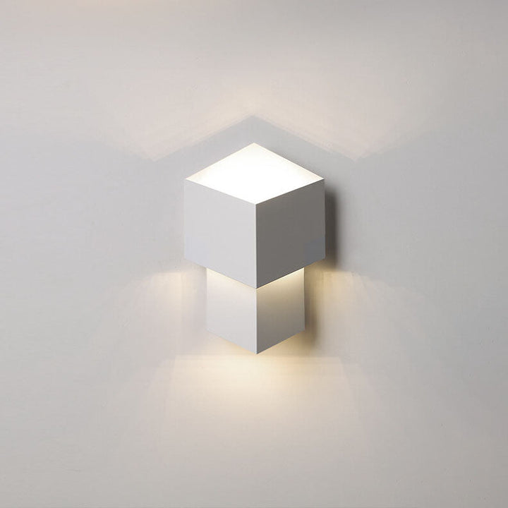 Moderne Creme Stil Einfacher Quadratischer LED Wandleuchte Lampe 