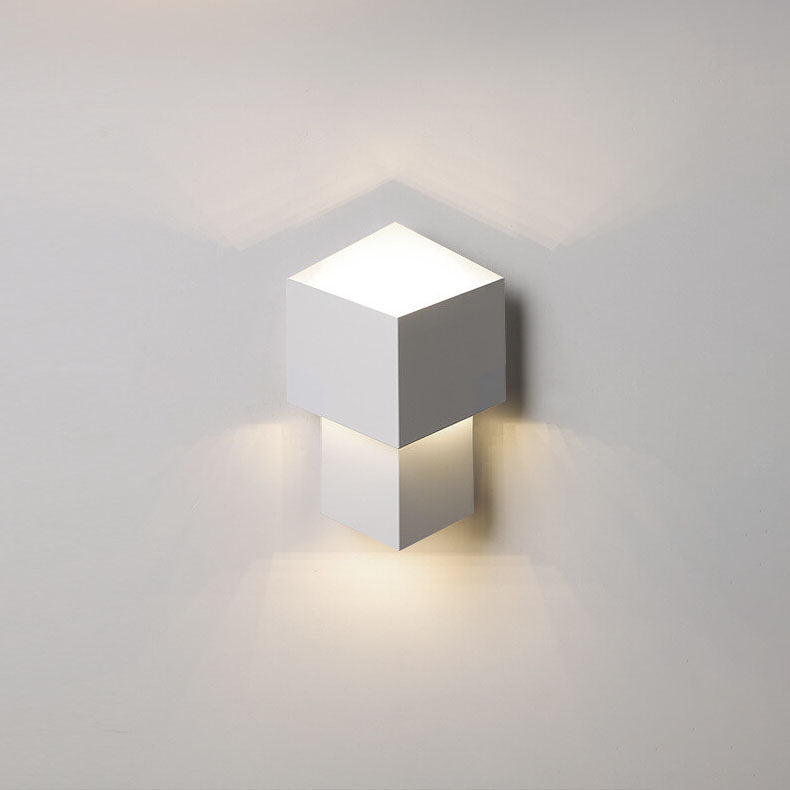 Modern Cream Style Simple Square LED Wall Sconce Lamp