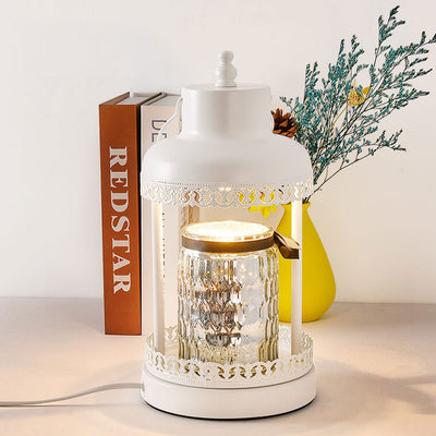 Retro Light Luxury Metal Lantern  Bottle Melting Wax Table Lamp