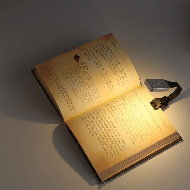 Mini Clip USB Charging LED Table Lamp Bookmark Light 