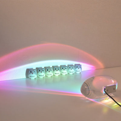 Kreative Kristallprojektion Engelauge LED Tischlampe 