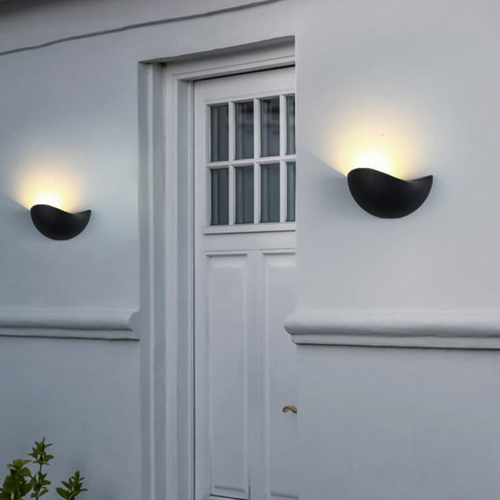 Creative Minimalist Half Round Aluminum LED Wall Sconce Lamp