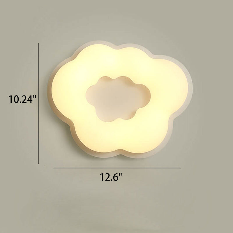 Nordische LED-Wandleuchte in Eisenwolkenform