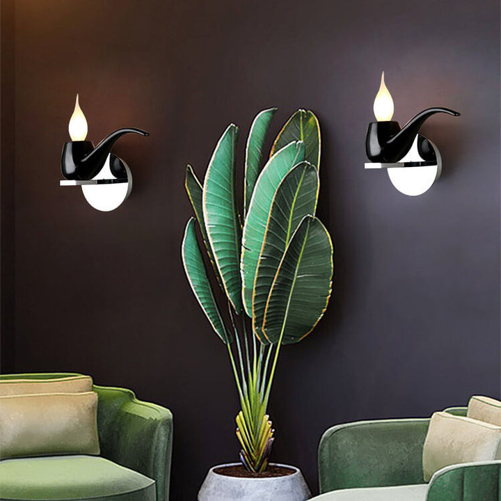 Modern Creative Pipe Resin Hardware 1-Light Wall Sconce Lamp