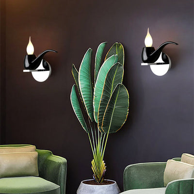 Modern Creative Pipe Resin Hardware 1-Light Wall Sconce Lamp