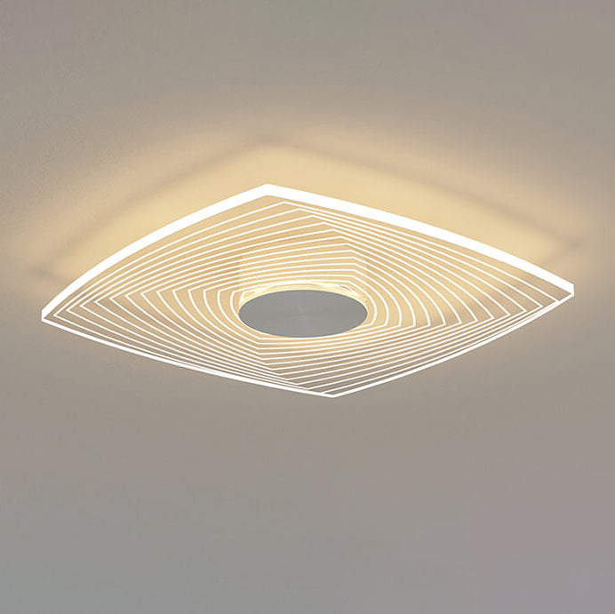 Minimalistischer runder quadratischer LED-Deckenleuchte aus Acryl 