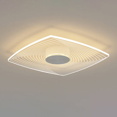 Minimalist Acrylic Round Square LED Flush Mount Ceiling Light