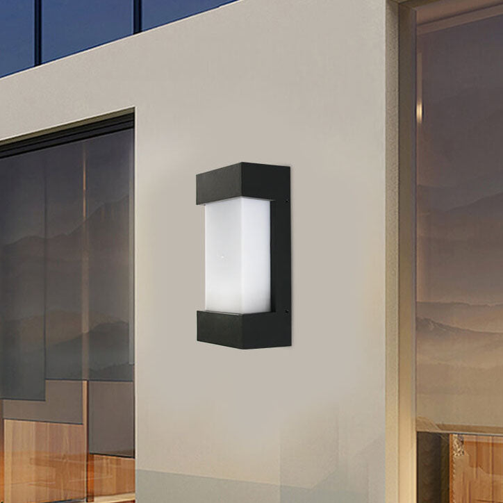 Applique murale LED étanche moderne simple carrée en acrylique pour l&