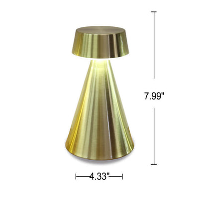 Simple Creative Tapered Iron USB Charging LED Decorative Table Lamp