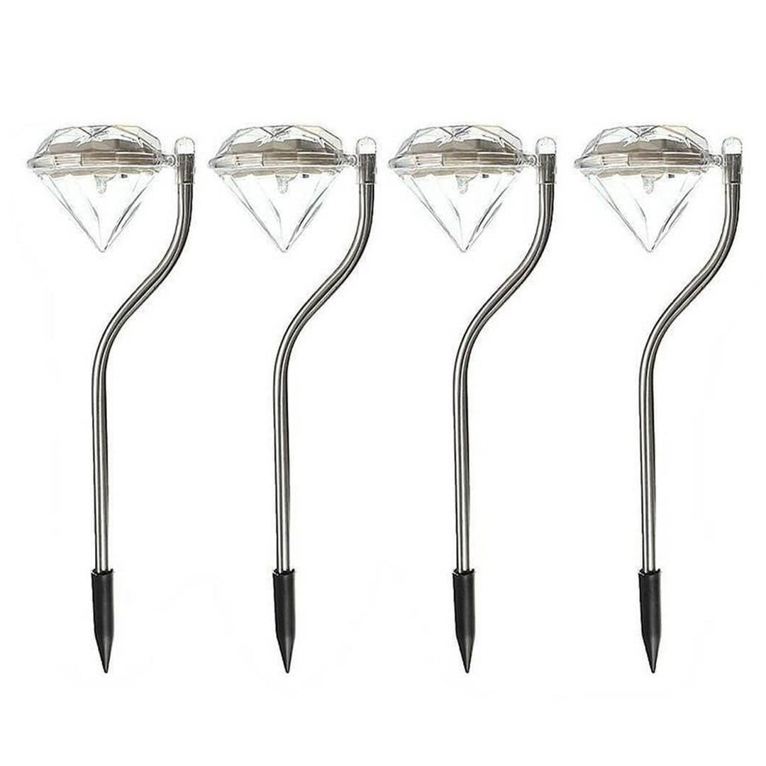 Luz de camino decorativa para jardín exterior LED Solar Diamond Bend 