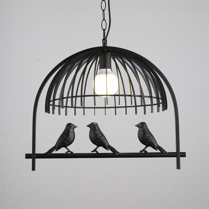 Modern Creative Bird Cage 1-Light Pendant Light