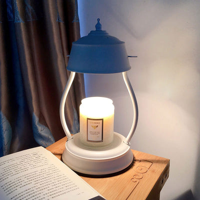 Retro Light Luxury Metal Lantern Melting Wax Table Lamp