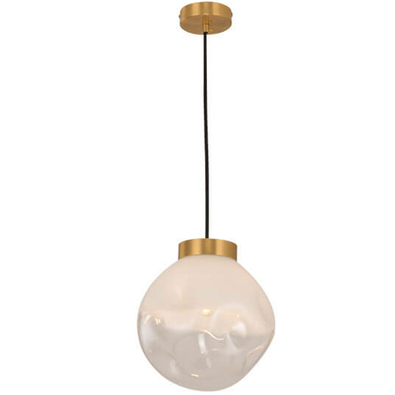 Nordic Creative Concave Convex Glass Round 1-Light Pendant Light