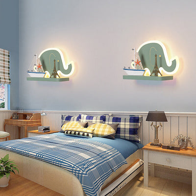 Childlike Creative Cartoon Pattern LED Wall Sconce Lamp