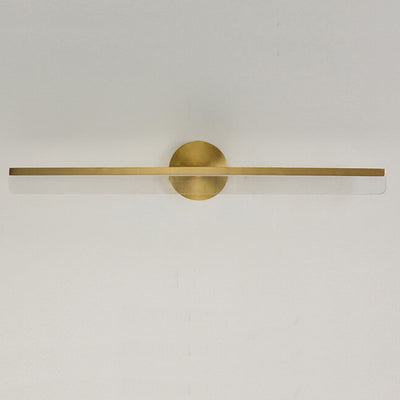 Modern Minimalist Acrylic Bar Brass LED Mirror Front Light Wall Sconce Lamp