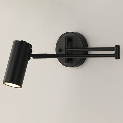 Nordic Minimalist Folding Telescopic Long Pole Rocker 1-Light Wall Sconce Lamp