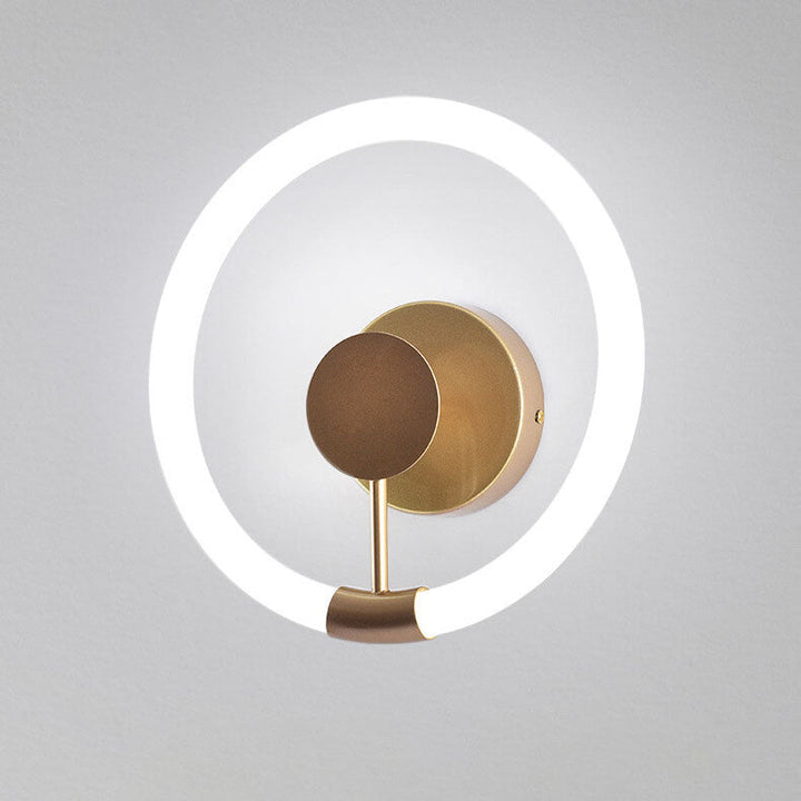 Zeitgenössische Einfachheit Kreis Acryl Schatten LED Wand Leuchte Lampe Für Schlafzimmer 