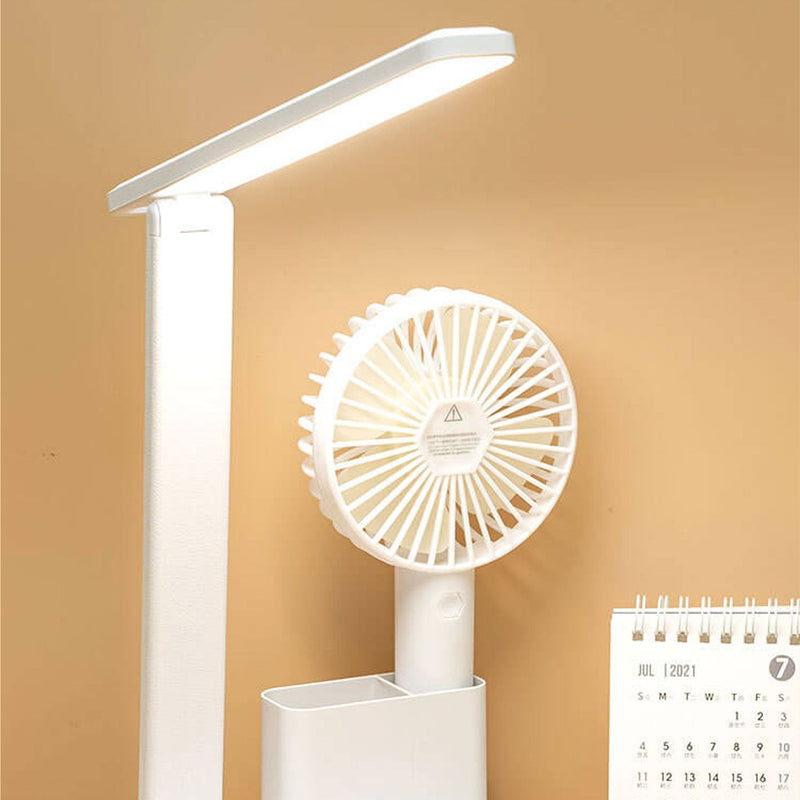 Lampe de bureau LED de lecture avec protection des yeux USB et porte-stylo pliable simple 