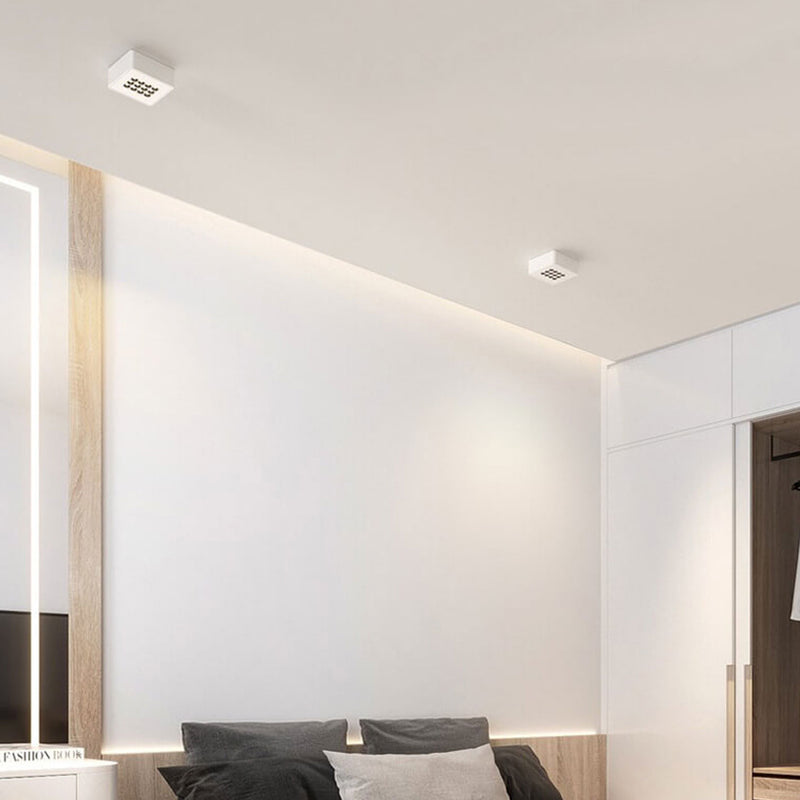 Minimalist Square Spotlight Downlight LED Flush Mount Ceiling Light