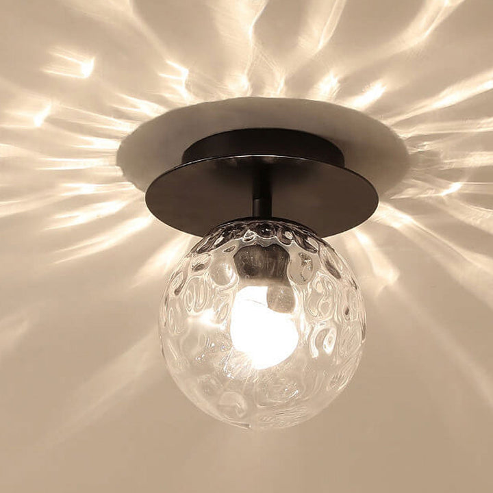 Nordisches Wasserglas Orb 1-Licht Semi-Flush Mount Deckenleuchte 