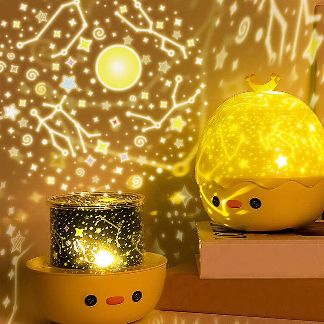 Rotary Three-speed Dimming USB LED Aurora Star Projection Lamp