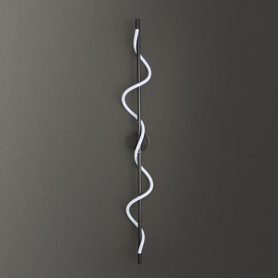 Modern Minimalist Twist Curve Long Bar Copper LED Wall Sconce Lamp